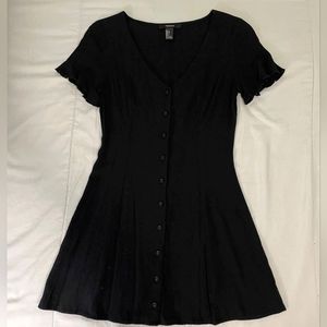 Black Button-Up Dress Size S